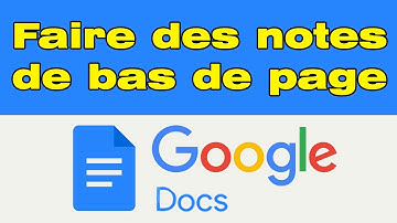 Comment faire une note de bas de page Google Doc