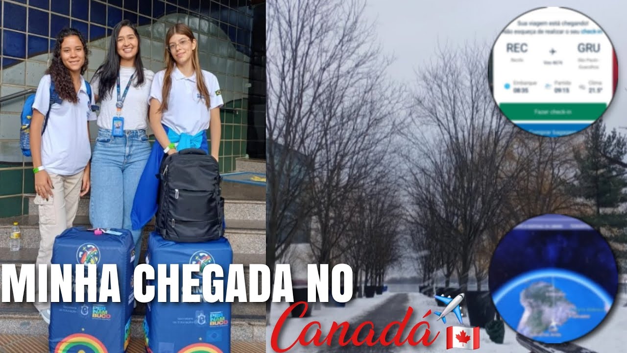 MINHA CHEGADA NO CANADÁ! 🇨🇦✈️