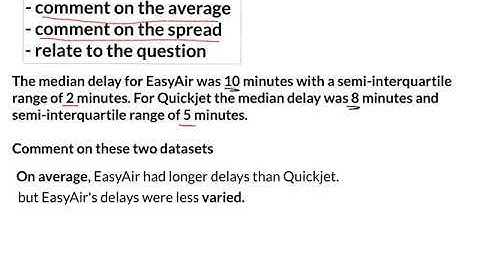Comparing data: Median and Semi-Interquartile Range