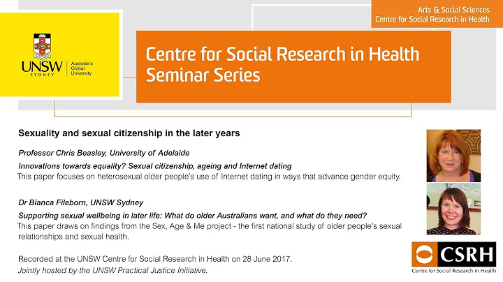CSRH Seminar 2017: Chris Beasley and Bianca Fileborn