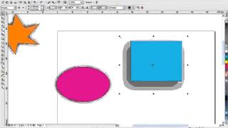 CorelDraw Tamil Tutorial  04   Corel draw X7 tutorial   Drop shadow tool