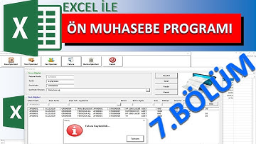 Excel ile Ön Muhasebe Programı 7.Bölüm (Toplam tutarlar hesaplamaları ) / Pre-Accounting with Excel