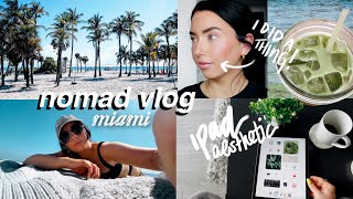 miami nomad vlog! // ipad aesthetic & best apps, beach days, finally did a thing! …