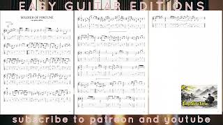 PDF Sample Soldier of fortune by Deep Purple easy guitar edition guitar tab & chords by Easy.Guitar.Edition.