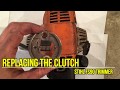 How to replace the clutch on a Stihl FS90R trimmer weedeater