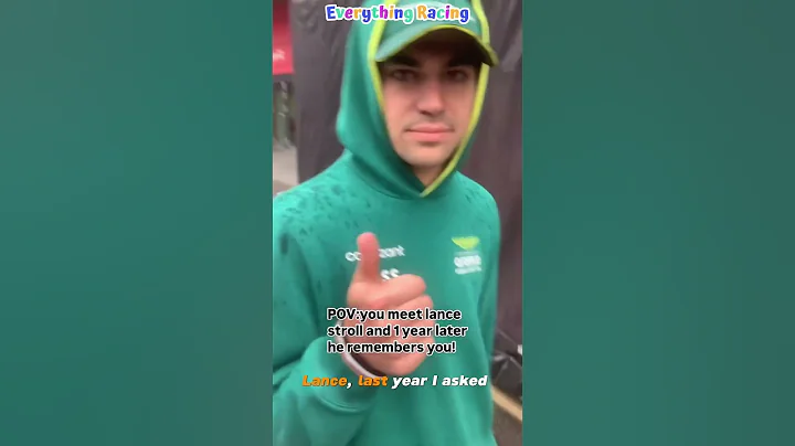 Lance Stroll met this kid after 1 year but he still remembers him #lancestroll #f1shorts