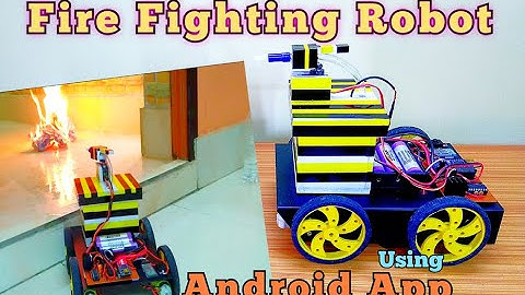 Fire Fighting Robot using Android App #arduinoproject #bluetooth #android