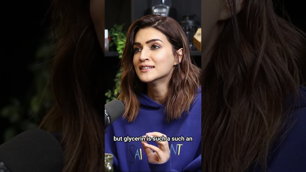 Golden glow serum hydration power #kritisanon #actress #bollywood #podcast #rajshamani #shorts