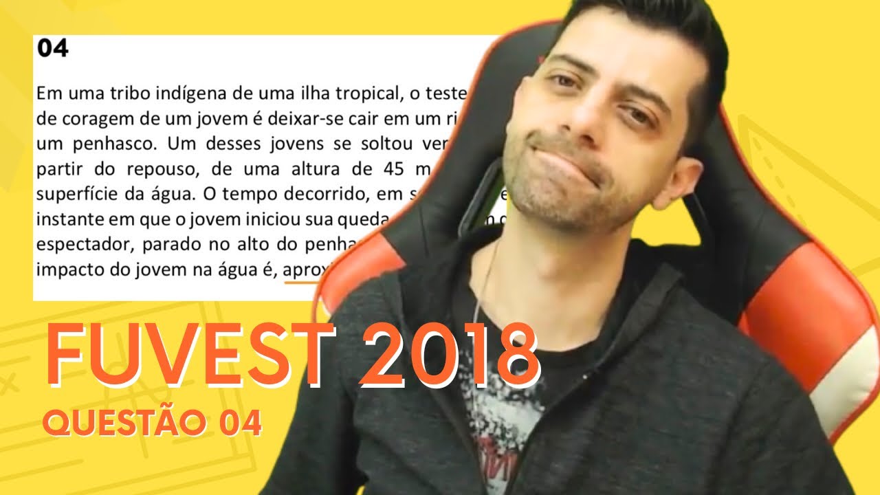 FUVEST 2018 - Q04 - Em uma tribo indígena de uma ilha tropical, o teste derradeiro de coragem de um