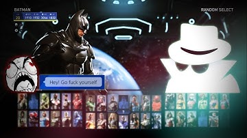 Injustice 2 Incognito Mode🕵: Random Select Rage Quits