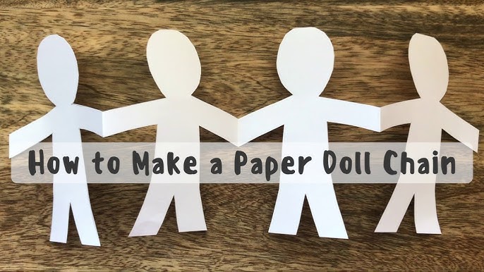 How to Make a Paper Doll Chain - YouTube how-to-make-a-paper-doll-chain-youtube