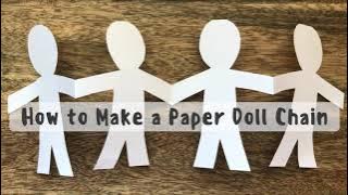 How to Make a Paper Doll Chain