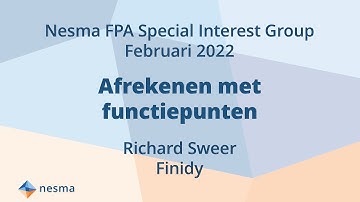 FPA SIG Februari 2022 - Afrekenen met functiepunten - Richard Sweer