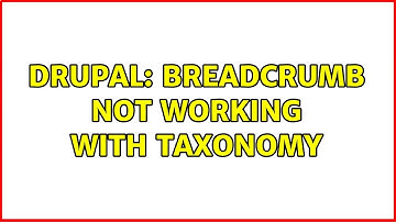 Drupal: breadcrumb not working with taxonomy