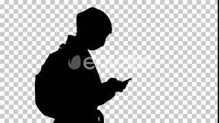 Silhouette Female Walking, Alpha Channel | Motion Graphics - Envato elements