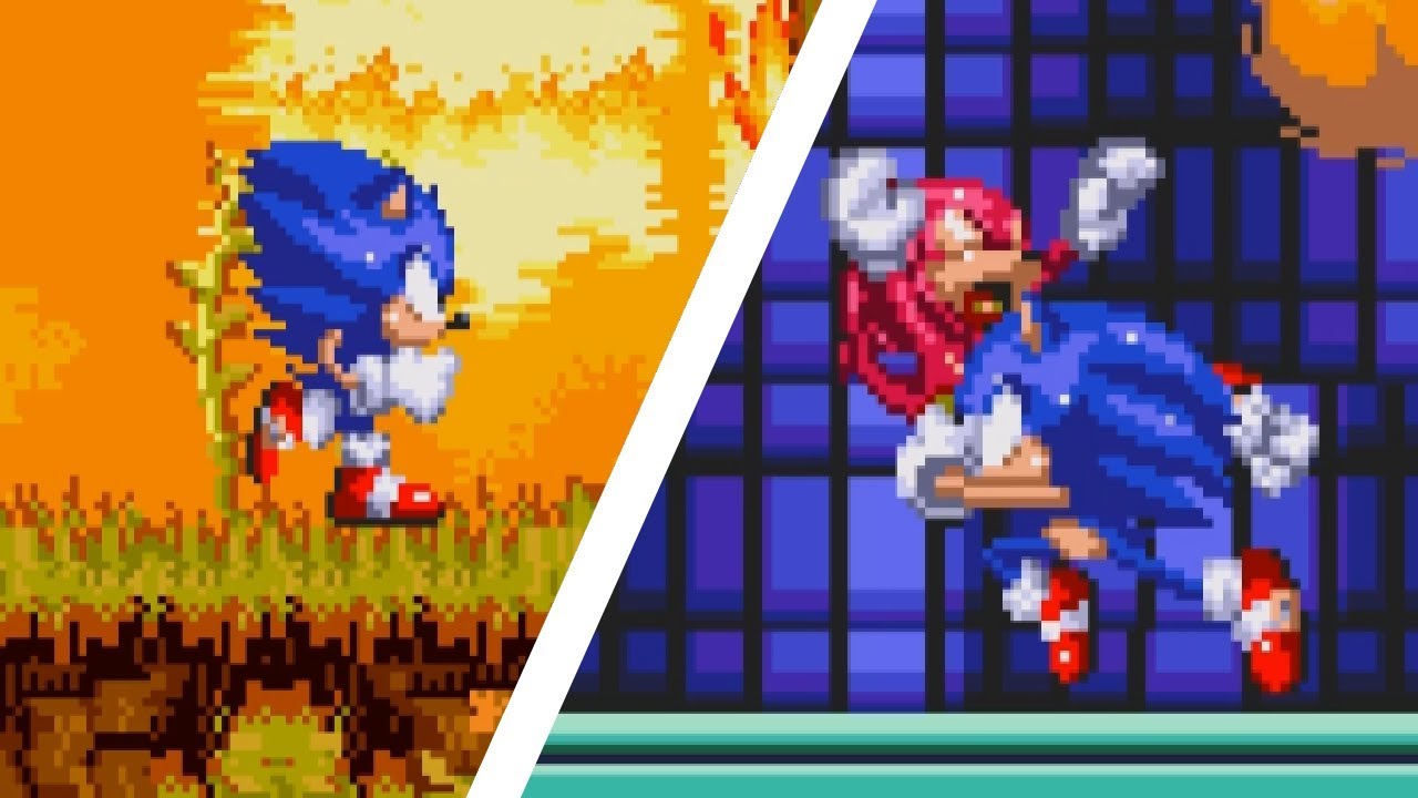 Sonic Hacks ✪ Dark Sonic 3 & Knuckles 