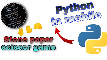 HOW TO MAKE A STONE PAPER SCISSOR GAME IN PYTHON IN MOBILE || PYDROID3 APP||CODE LINK IN DESCRIPTION
