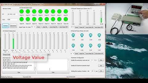 network data acquisition digital analog input temperature sensor