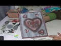 Tecnica de STENCIL 💚 corazones en 3d pintura en madera