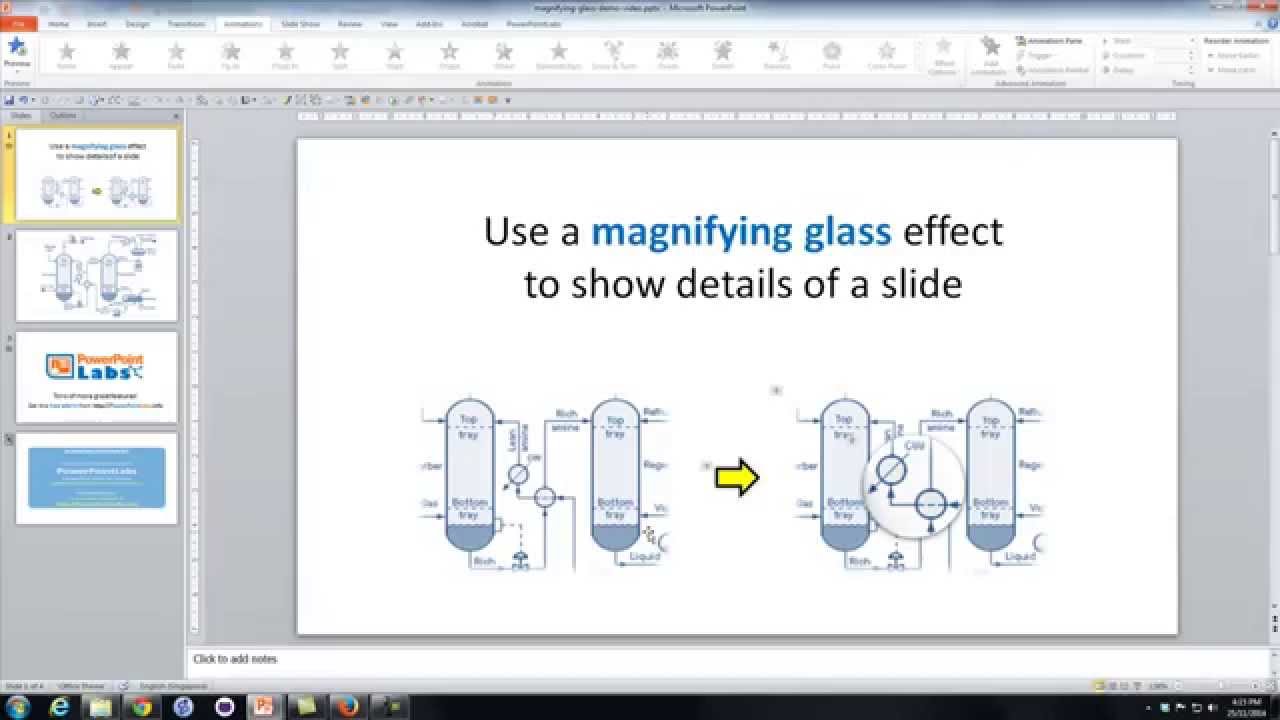 PowerPoint Use A Magnifying Glass Effect To Show Details Of A Slide PowerPoint Use A Magnifying Glass Effect To Show Details Of A Slide