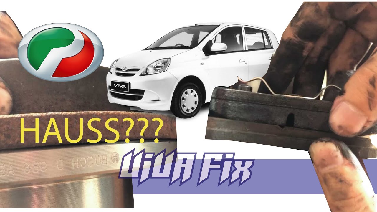 CARA TUKAR BRAKE PAD DAN BRAKE DISC ROTOR PERODUA VIVA YouTube