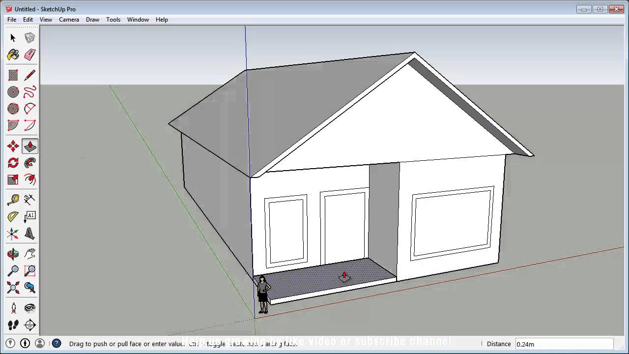  Sketchup  Fast 3D  House  Tutorial Basic YouTube