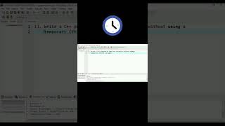 Write a C++ program to swap two variables without using a temporary (third) variable.