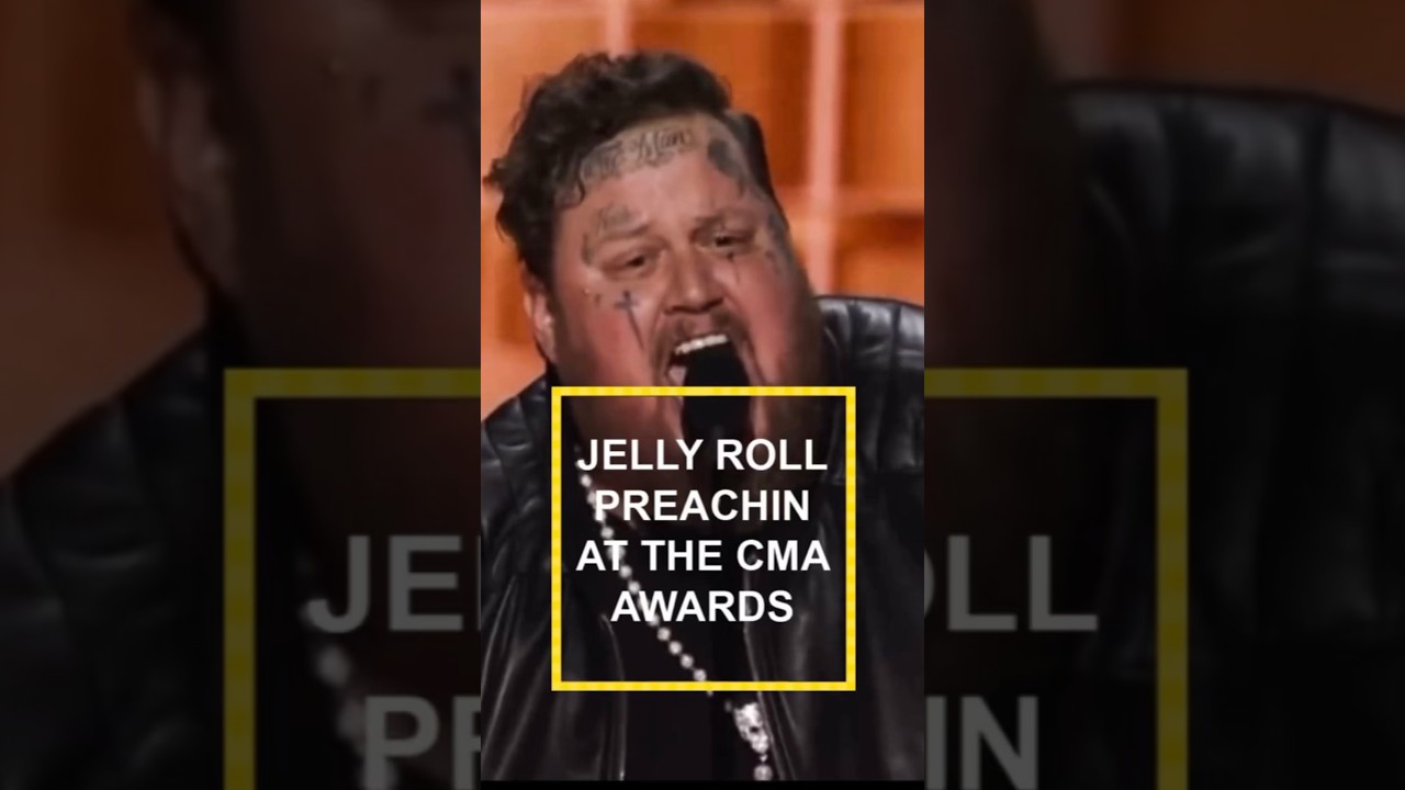 Jelly Roll Preachin The CMA Awards 2023 #JellyRoll #CMAAwards #saveme