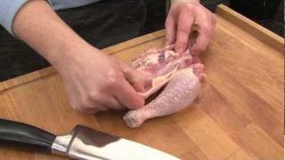 How to debone a chicken leg - Now You're Cookin' with Manitoba Chicken