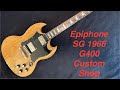 Limited edition, custom shop Epiphone SG 1966 Natural. Hero or Zero?