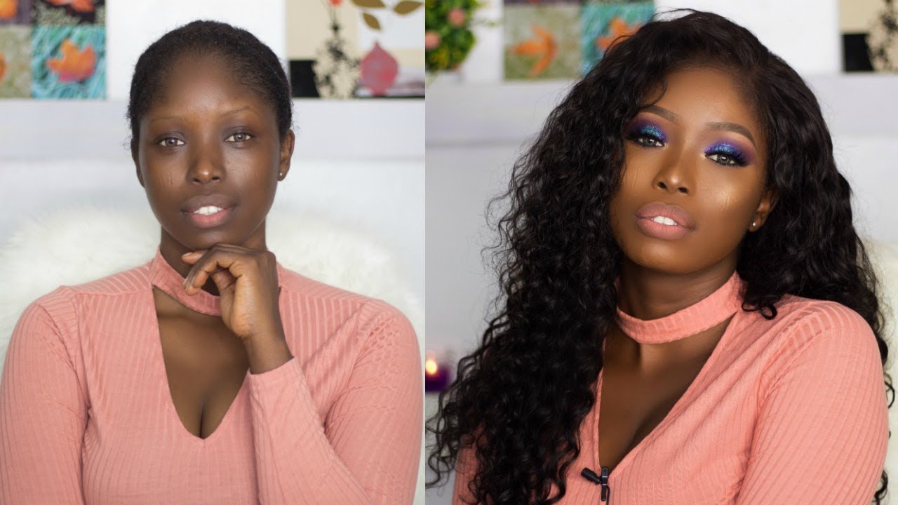 MAKEUP AND HAIR TRANSFORMATION FT VIRGO HAIR (Aliexpress) Malaysian Water Wave Hair Review"