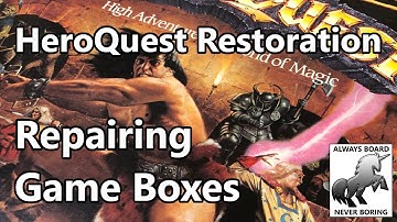 Fixing or Repairing Damaged Board Game Boxes | The HeroQuest Restoration Project