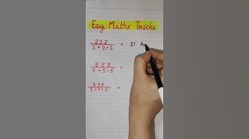 easy maths tricks #shorts #trickymaths #mathstricks #maths #fammathszone