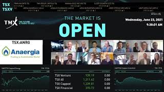 Anaergia Virtually Opens The Market, June 23, 2021