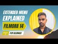 📹Lesson- 07 Filmora 14: Extended Menu Explained in Hindi | Video Editing Tools |