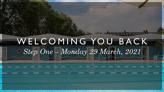 Welcoming You Back: Step One - Monday 29 March, 2021