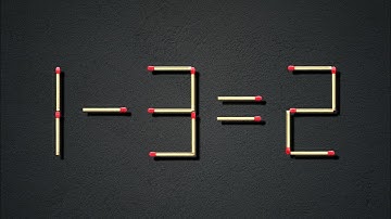 Move only 1 stick to make equation correct, Matchstick puzzle ✔ Puzzle with Answer