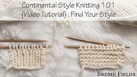 How I Knit Continental Style