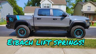 Eibach Pro Lift Springs Install on the Ram TRX!