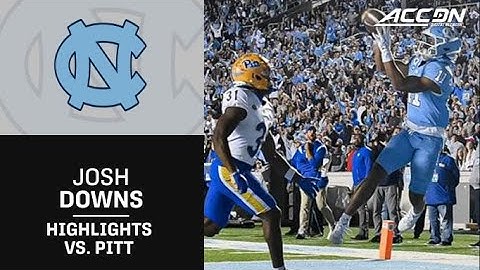 North Carolina WR Josh Downs Highlights vs. Pitt