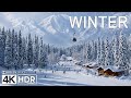 WINTER WONDERLAND - SNOW 4K ❄️Winter Magic &amp; Relaxing Music for Stress Relief