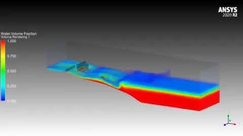 CFD simulation of Beach Flow with Obstacles I Ansys Fluent
