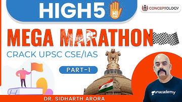 High 5 | Month End - Mega Marathon Part 1 | Crack UPSC CSE/IAS | Dr. Sidharth Arora