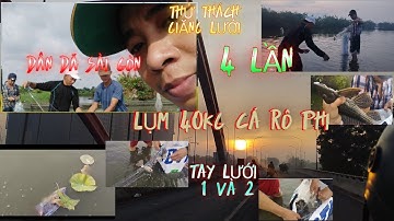 Giăng Lưới Bắt Cá Rô Phi, Dính cá lau kiếng,tra, lóc tôm.Thu Tay lưới 1_2 dính đàn Rô Phi khủng/DDSG