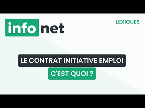 Le contrat initiative emploi, c'est quoi ? (définition, lexique, tuto, explication)