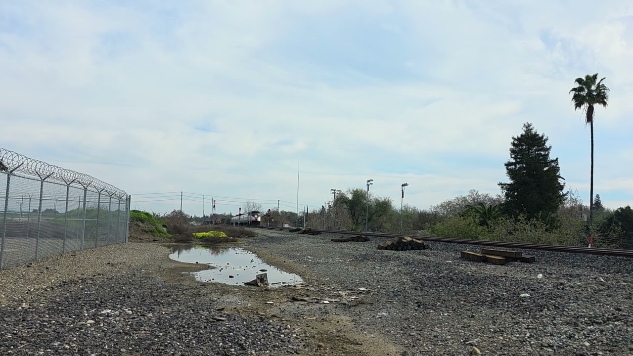 Amtrak 2010 leads AMTRK 170 in Sacramento, CA