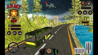 Drive Army Bus Transport Duty Us Soldier 2019- Cool games 2k19 - Android game simulation game free screenshot 4