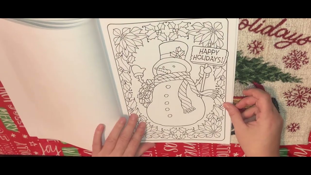 An Old-Fashioned Christmas by Creative Haven coloring book flip through ...