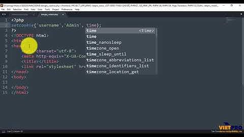 PHP38 - COOKIE trong php
