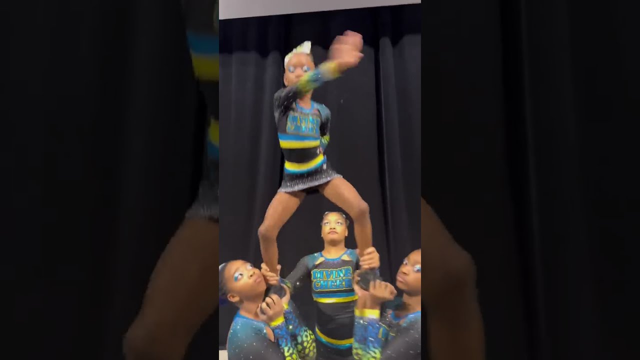 SHE IS SERVING Cheer Stunt